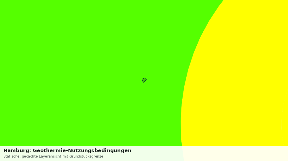 Statische Kartenansicht: Hamburg: Geothermie-Nutzungsbedingungen