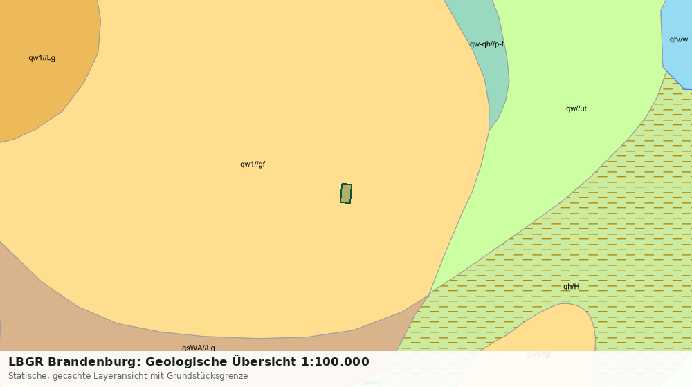 Statische Kartenansicht: LBGR Brandenburg: Geologische Übersicht 1:100.000
