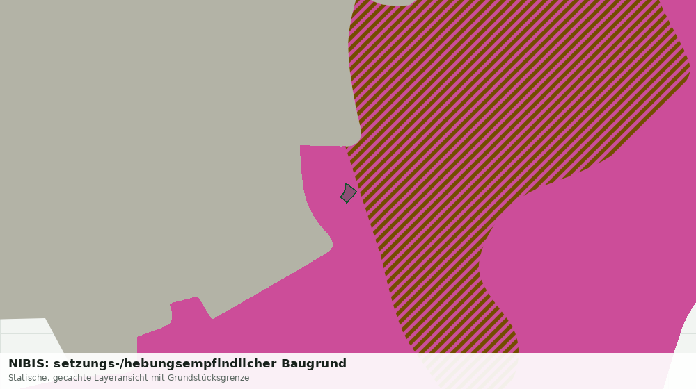 Statische Kartenansicht: NIBIS: setzungs-/hebungsempfindlicher Baugrund