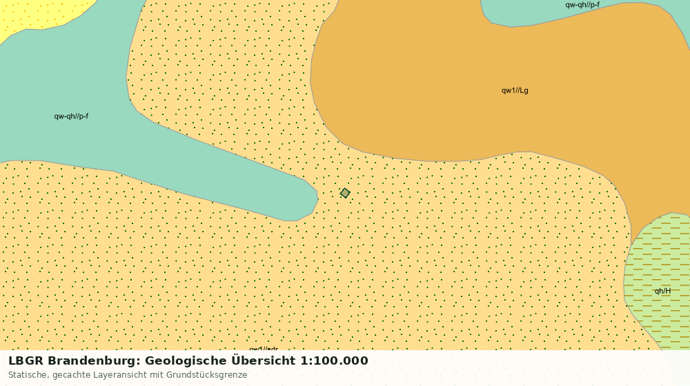 Statische Kartenansicht: LBGR Brandenburg: Geologische Übersicht 1:100.000