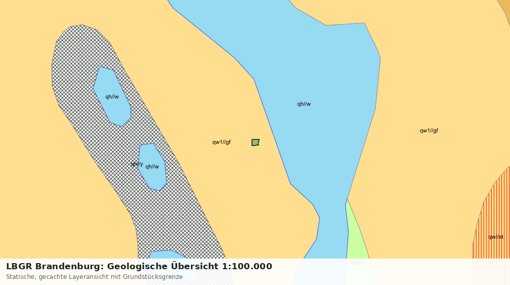 Statische Kartenansicht: LBGR Brandenburg: Geologische Übersicht 1:100.000