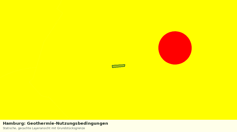 Statische Kartenansicht: Hamburg: Geothermie-Nutzungsbedingungen
