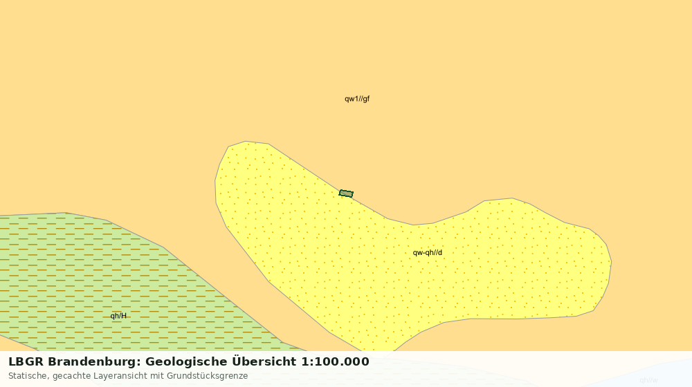 Statische Kartenansicht: LBGR Brandenburg: Geologische Übersicht 1:100.000