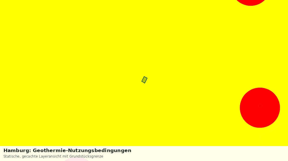 Statische Kartenansicht: Hamburg: Geothermie-Nutzungsbedingungen