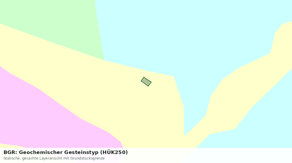 Statische Kartenansicht: BGR: Geochemischer Gesteinstyp (HÜK250)