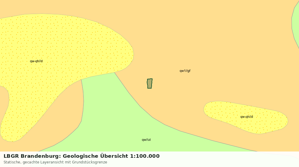 Statische Kartenansicht: LBGR Brandenburg: Geologische Übersicht 1:100.000