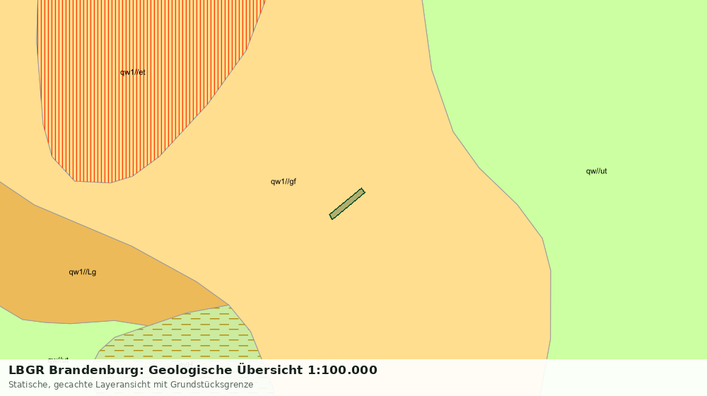 Statische Kartenansicht: LBGR Brandenburg: Geologische Übersicht 1:100.000
