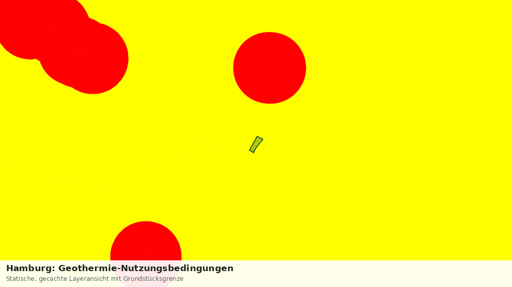 Statische Kartenansicht: Hamburg: Geothermie-Nutzungsbedingungen