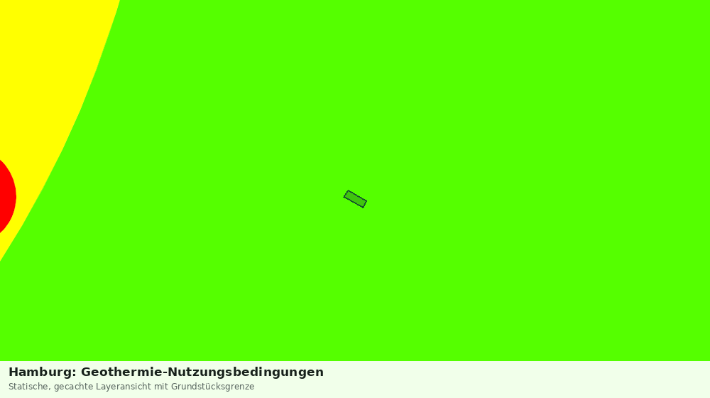 Statische Kartenansicht: Hamburg: Geothermie-Nutzungsbedingungen