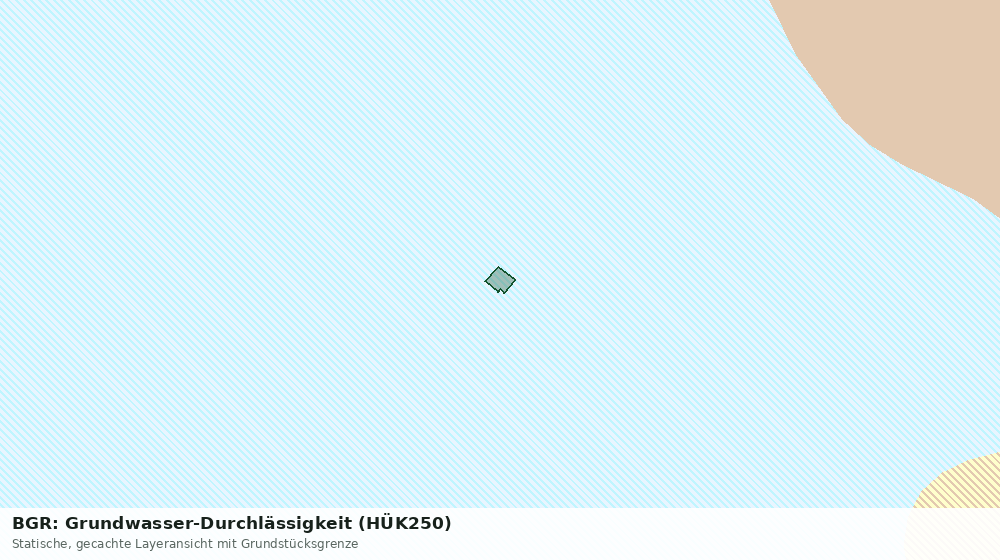 Statische Kartenansicht: BGR: Grundwasser-Durchlässigkeit (HÜK250)