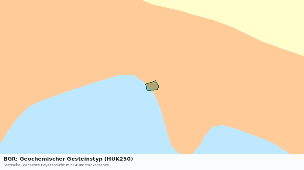 Statische Kartenansicht: BGR: Geochemischer Gesteinstyp (HÜK250)