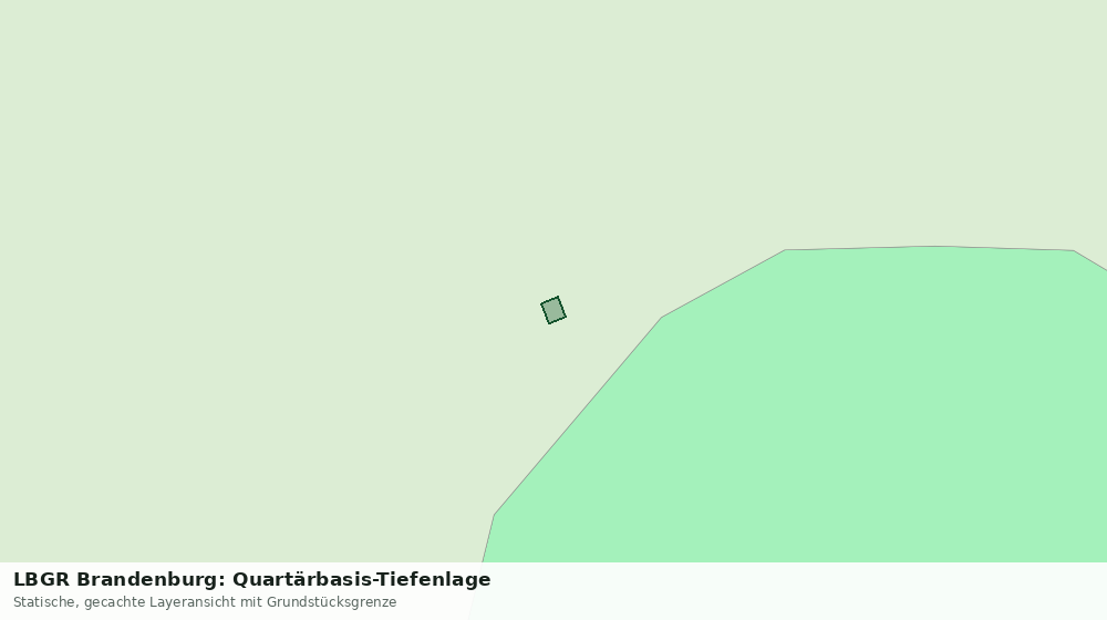 Statische Kartenansicht: LBGR Brandenburg: Quartärbasis-Tiefenlage