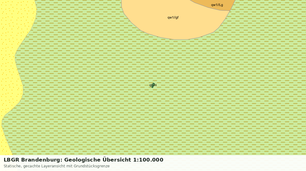 Statische Kartenansicht: LBGR Brandenburg: Geologische Übersicht 1:100.000