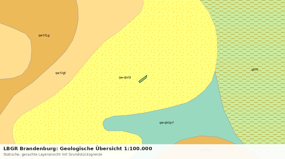 Statische Kartenansicht: LBGR Brandenburg: Geologische Übersicht 1:100.000