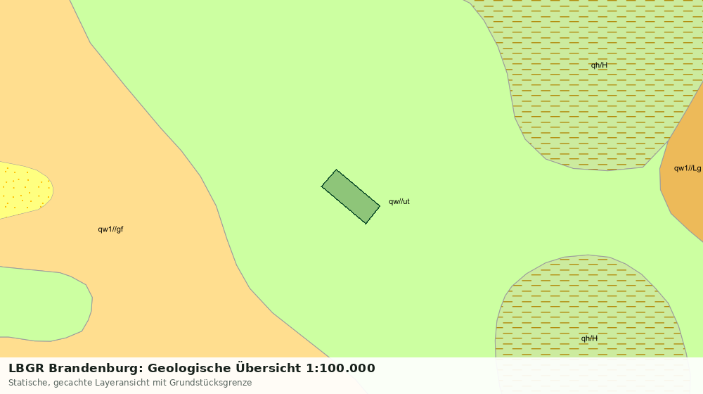Statische Kartenansicht: LBGR Brandenburg: Geologische Übersicht 1:100.000