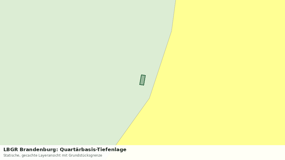 Statische Kartenansicht: LBGR Brandenburg: Quartärbasis-Tiefenlage