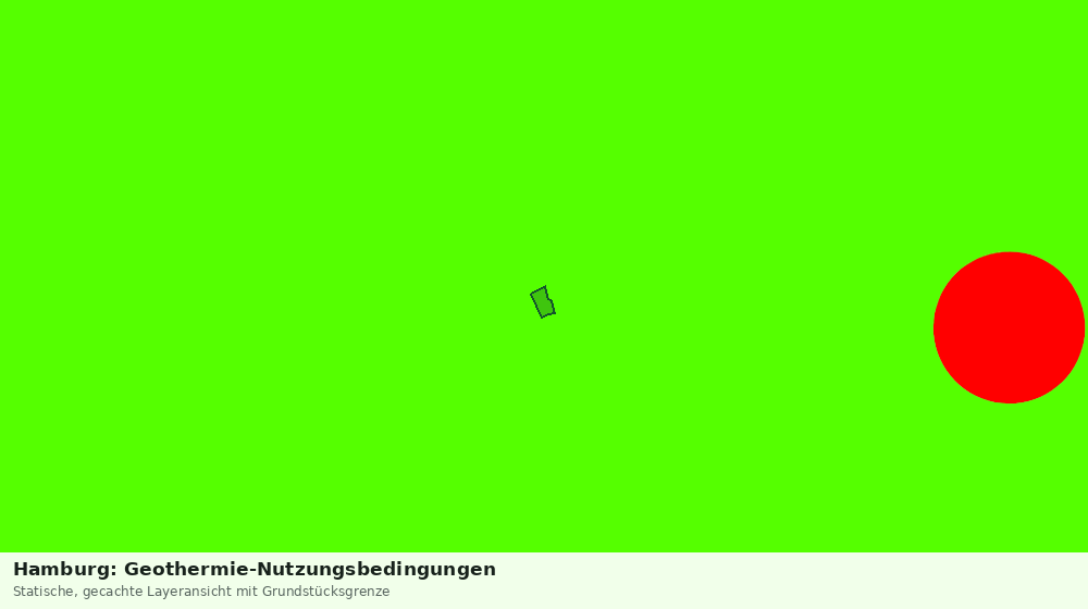 Statische Kartenansicht: Hamburg: Geothermie-Nutzungsbedingungen