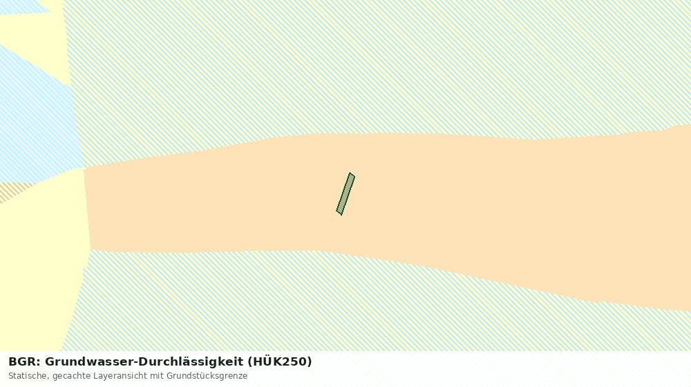 Statische Kartenansicht: BGR: Grundwasser-Durchlässigkeit (HÜK250)
