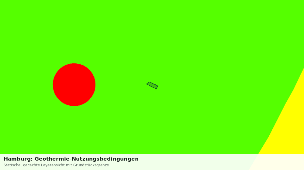 Statische Kartenansicht: Hamburg: Geothermie-Nutzungsbedingungen