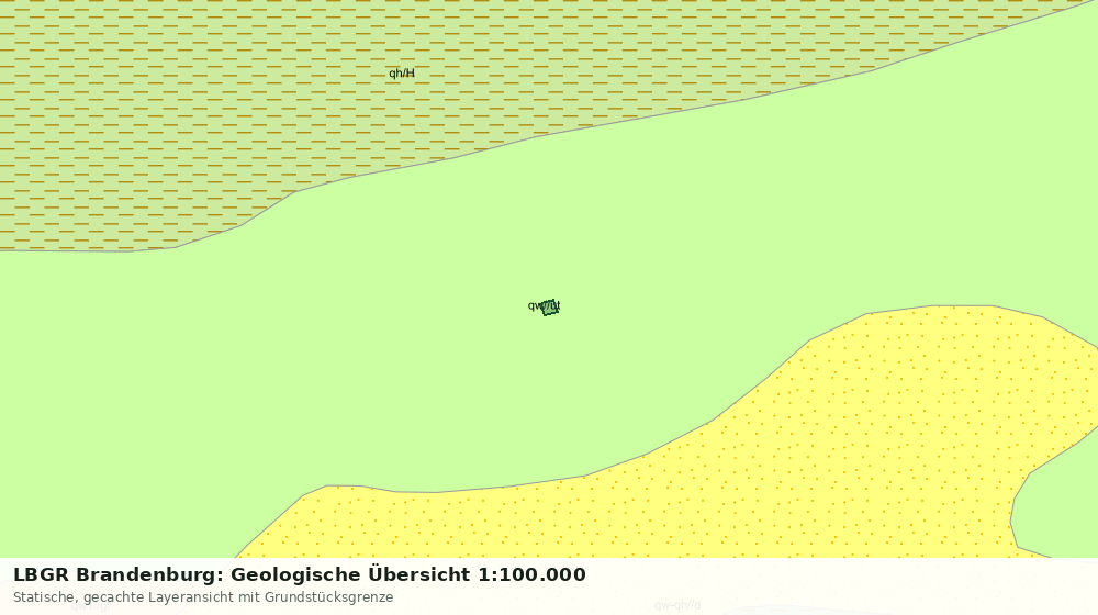 Statische Kartenansicht: LBGR Brandenburg: Geologische Übersicht 1:100.000
