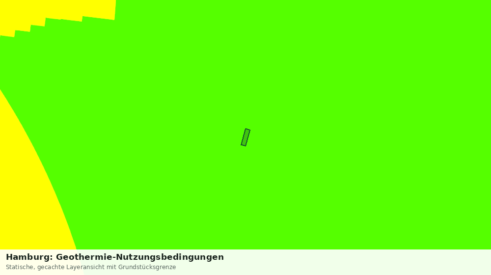 Statische Kartenansicht: Hamburg: Geothermie-Nutzungsbedingungen