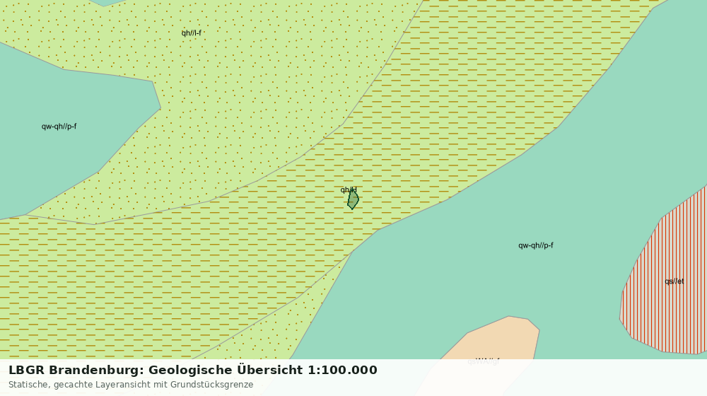 Statische Kartenansicht: LBGR Brandenburg: Geologische Übersicht 1:100.000