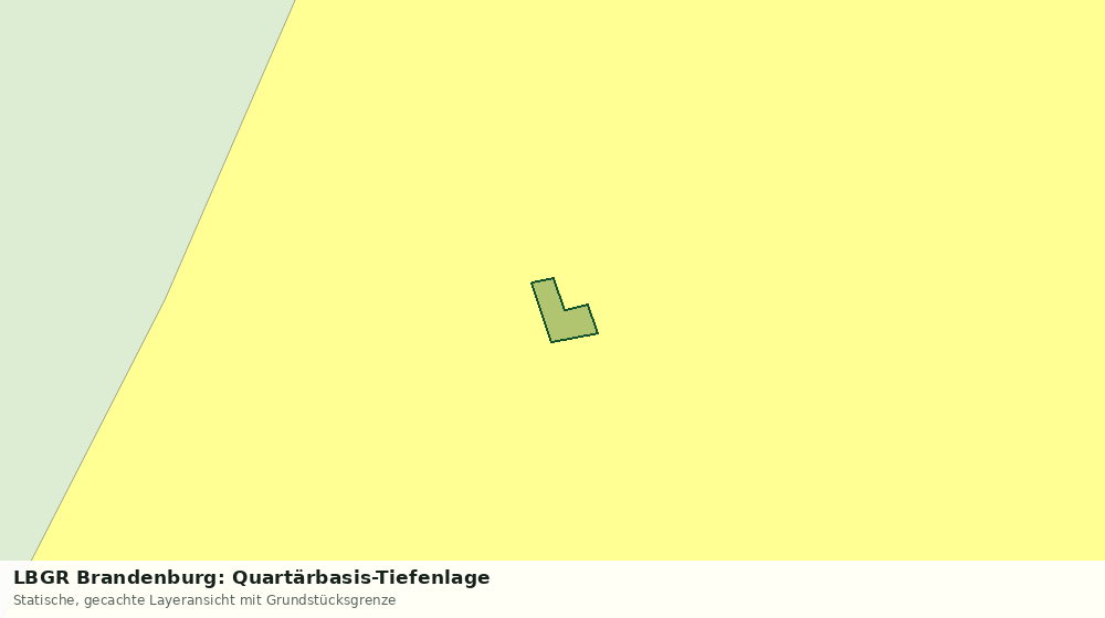 Statische Kartenansicht: LBGR Brandenburg: Quartärbasis-Tiefenlage