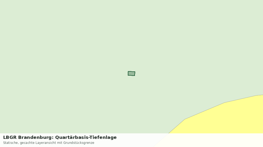 Statische Kartenansicht: LBGR Brandenburg: Quartärbasis-Tiefenlage