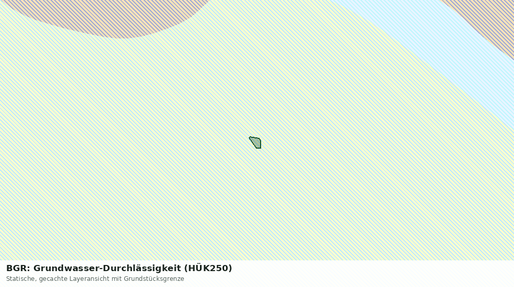 Statische Kartenansicht: BGR: Grundwasser-Durchlässigkeit (HÜK250)