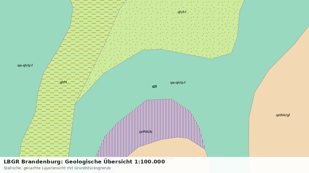 Statische Kartenansicht: LBGR Brandenburg: Geologische Übersicht 1:100.000