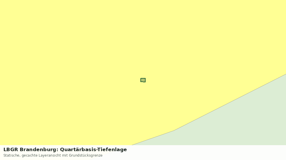 Statische Kartenansicht: LBGR Brandenburg: Quartärbasis-Tiefenlage