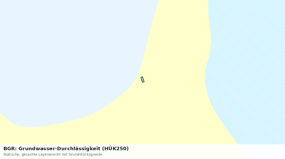 Statische Kartenansicht: BGR: Grundwasser-Durchlässigkeit (HÜK250)