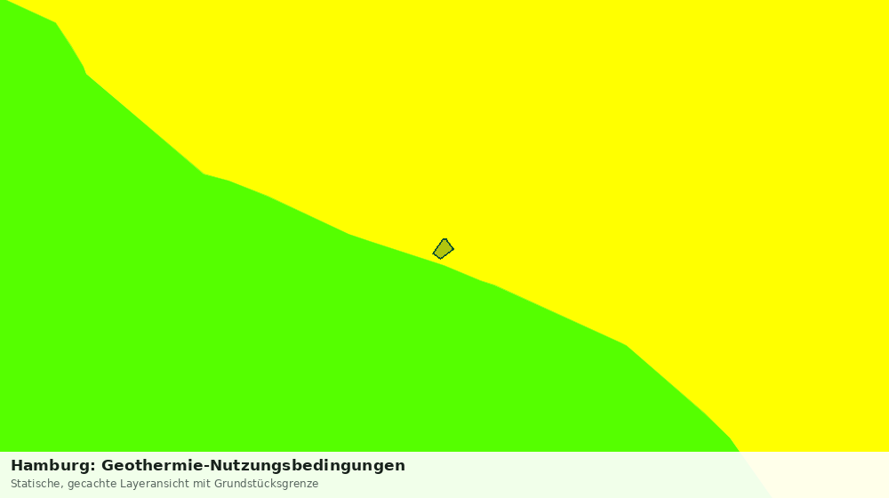 Statische Kartenansicht: Hamburg: Geothermie-Nutzungsbedingungen
