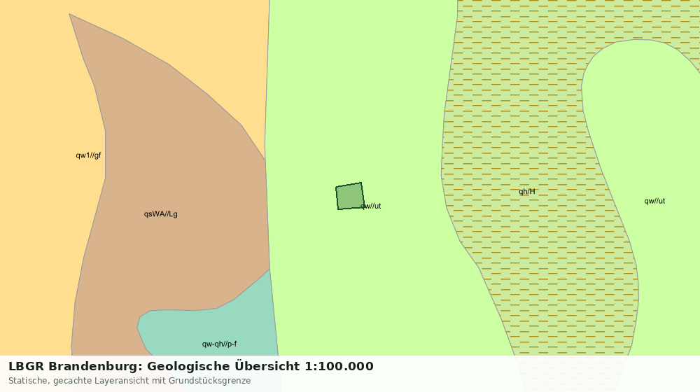 Statische Kartenansicht: LBGR Brandenburg: Geologische Übersicht 1:100.000