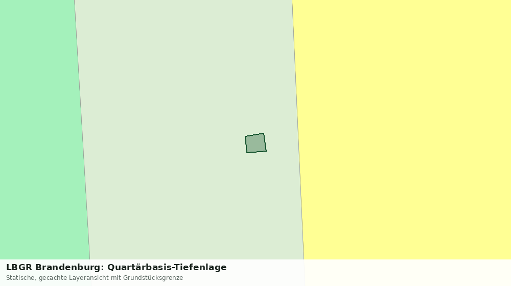 Statische Kartenansicht: LBGR Brandenburg: Quartärbasis-Tiefenlage