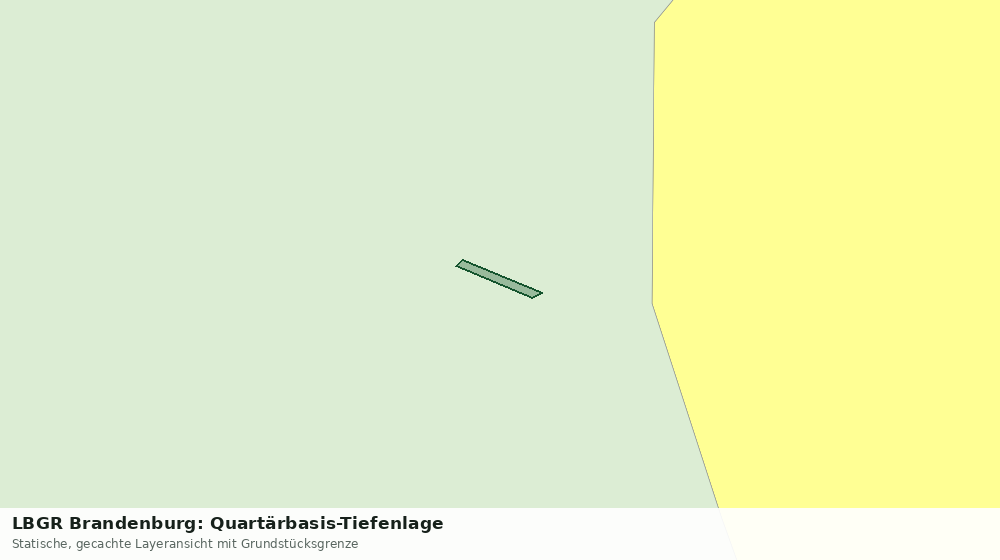 Statische Kartenansicht: LBGR Brandenburg: Quartärbasis-Tiefenlage