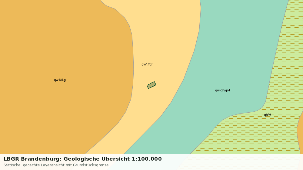 Statische Kartenansicht: LBGR Brandenburg: Geologische Übersicht 1:100.000
