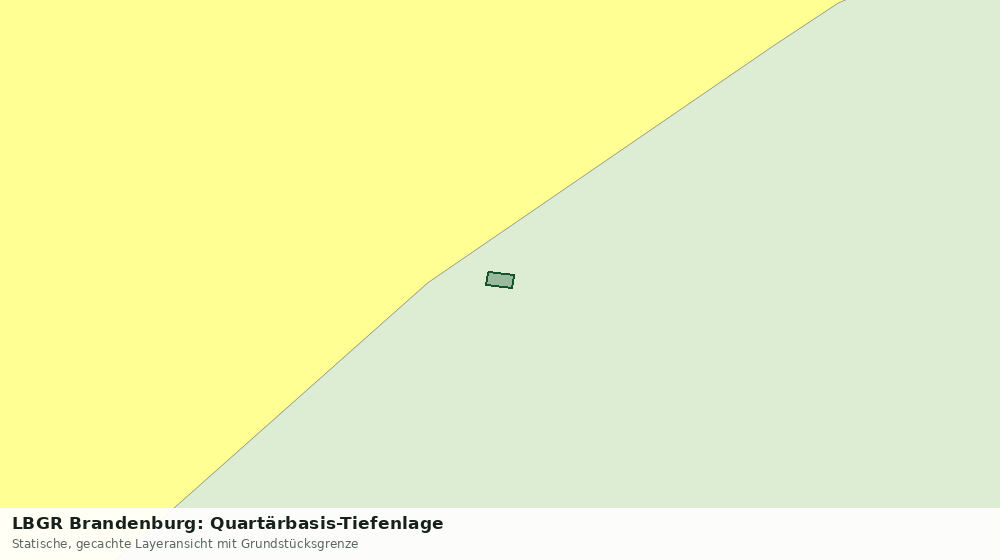 Statische Kartenansicht: LBGR Brandenburg: Quartärbasis-Tiefenlage