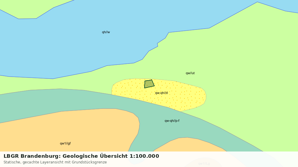Statische Kartenansicht: LBGR Brandenburg: Geologische Übersicht 1:100.000