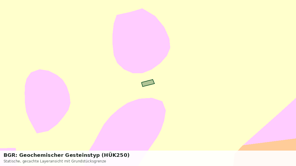 Statische Kartenansicht: BGR: Geochemischer Gesteinstyp (HÜK250)