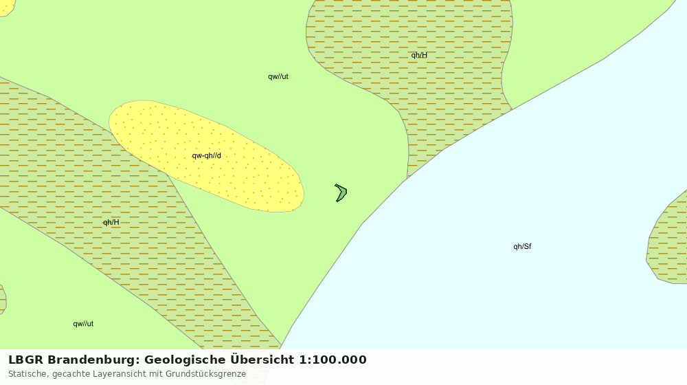 Statische Kartenansicht: LBGR Brandenburg: Geologische Übersicht 1:100.000