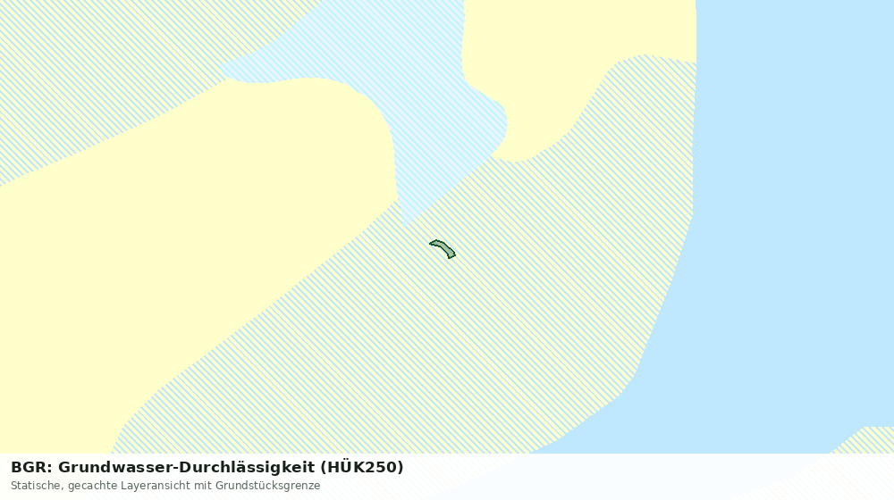 Statische Kartenansicht: BGR: Grundwasser-Durchlässigkeit (HÜK250)