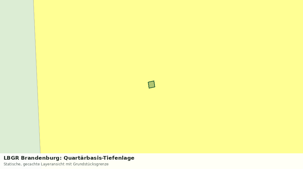 Statische Kartenansicht: LBGR Brandenburg: Quartärbasis-Tiefenlage