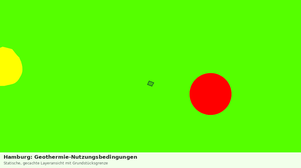 Statische Kartenansicht: Hamburg: Geothermie-Nutzungsbedingungen