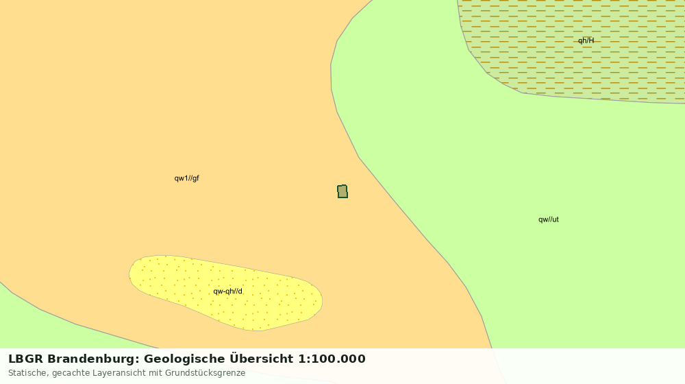 Statische Kartenansicht: LBGR Brandenburg: Geologische Übersicht 1:100.000