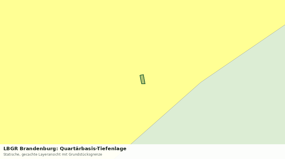 Statische Kartenansicht: LBGR Brandenburg: Quartärbasis-Tiefenlage