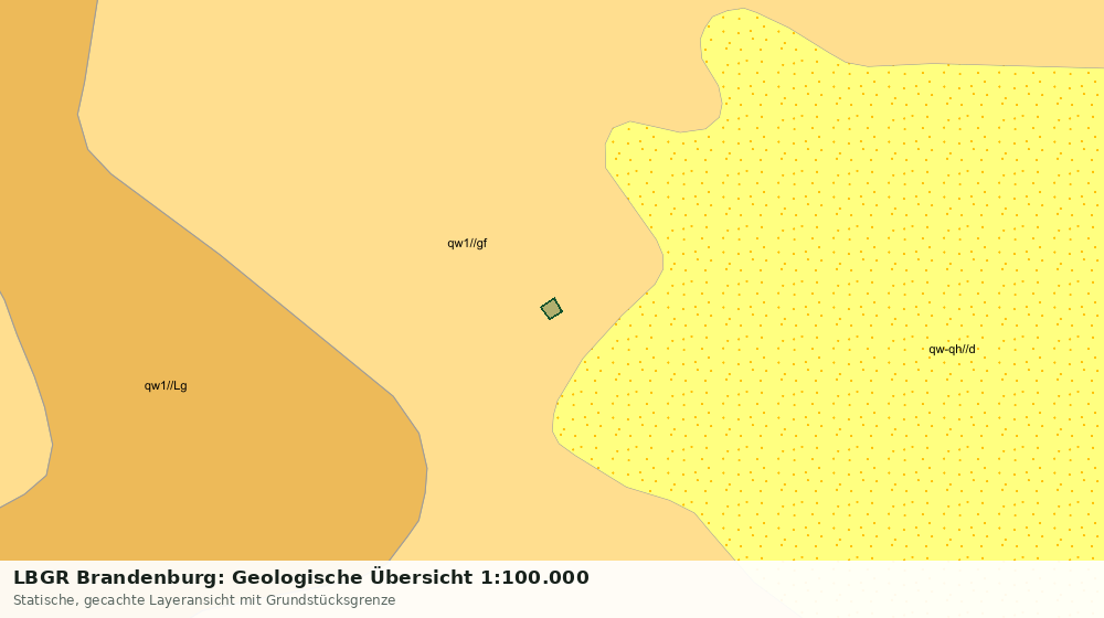 Statische Kartenansicht: LBGR Brandenburg: Geologische Übersicht 1:100.000