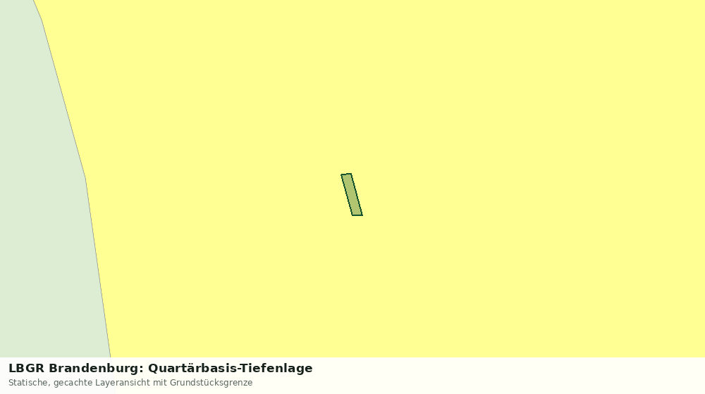Statische Kartenansicht: LBGR Brandenburg: Quartärbasis-Tiefenlage