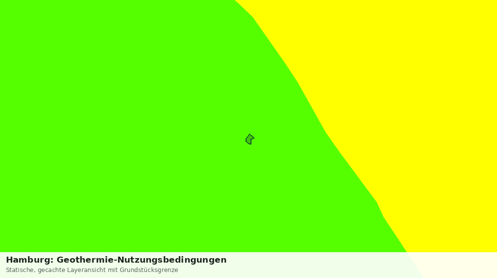Statische Kartenansicht: Hamburg: Geothermie-Nutzungsbedingungen