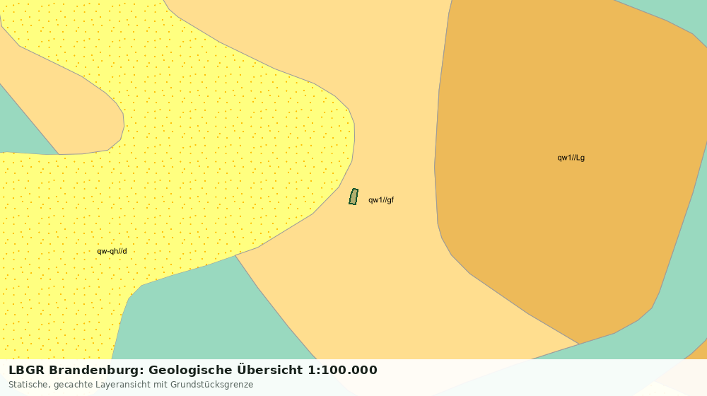 Statische Kartenansicht: LBGR Brandenburg: Geologische Übersicht 1:100.000